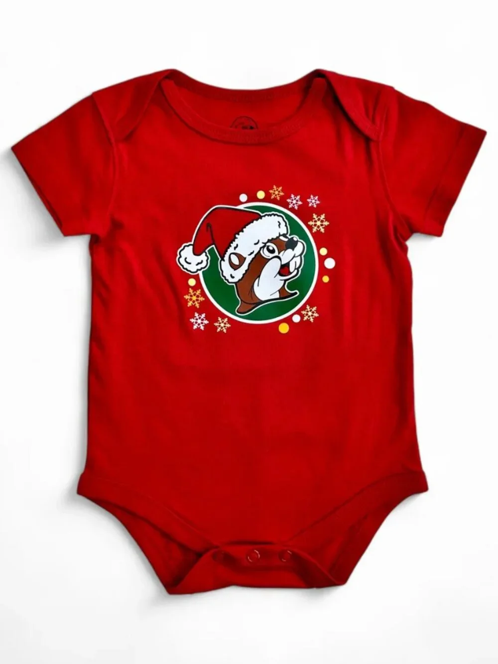 NWOT Buc-ee’s 2024 Limited Edition Christmas Believe Bodysuit 18M